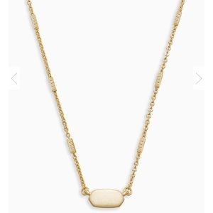 Kendra Scott fern necklace gold